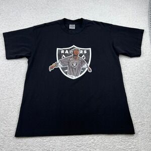 Pro Club Tupac Raiders Graphic T-Shirt Mens XL Black Super Heavy Cotton 60655